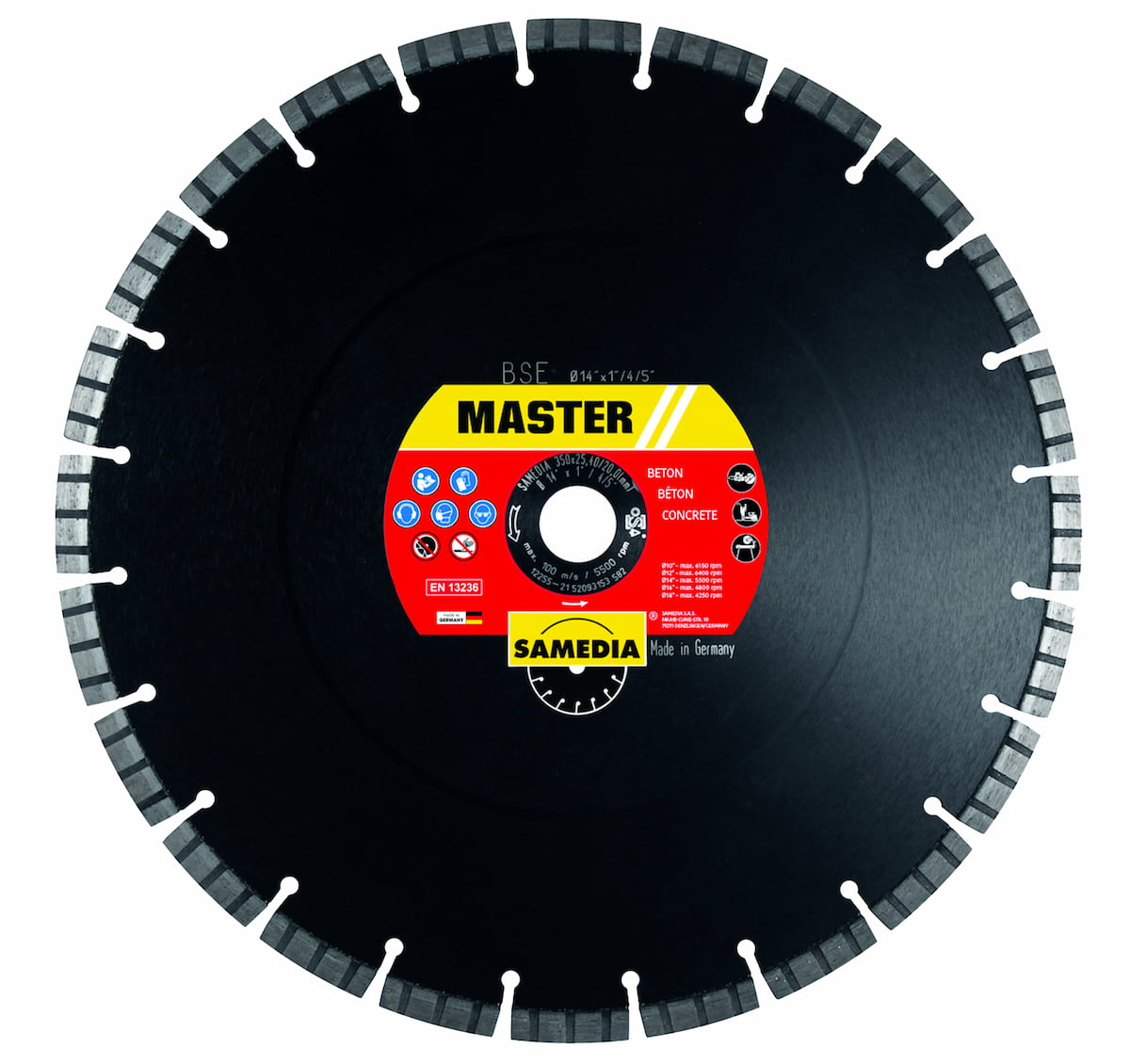 MASTER BSE Concrete Diamond Blade – SAMEDIA TOOLS