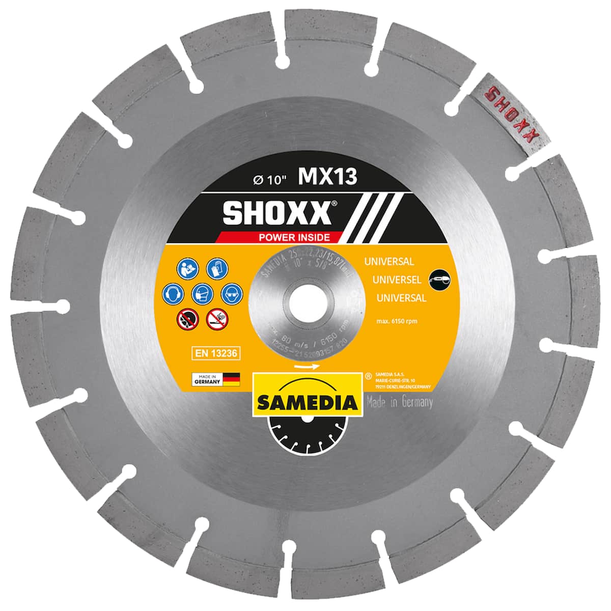 SAMEDIA-600000-SHOXX-MX13-general-purpose-Diamond-Blade-10-inch